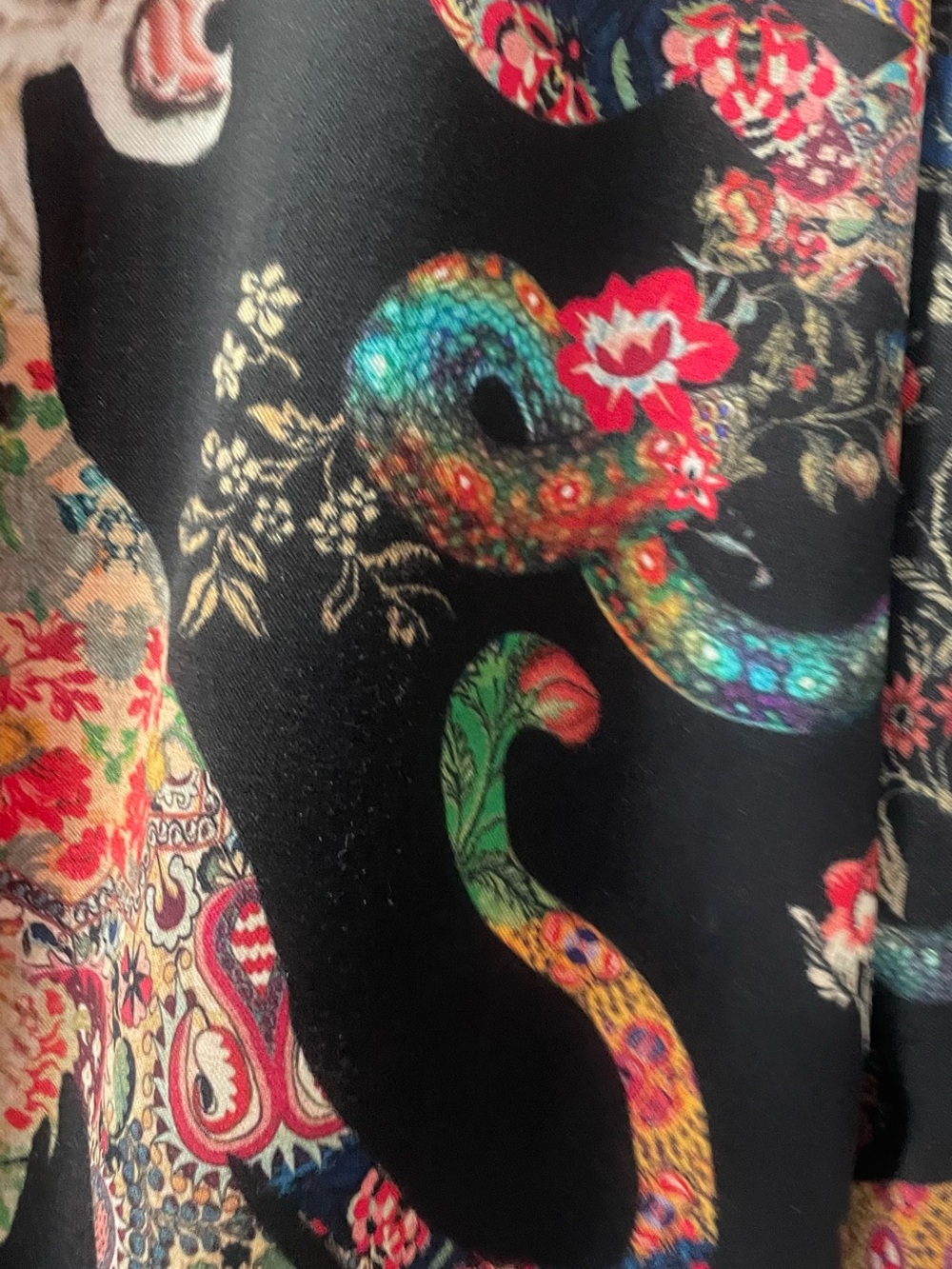 Etro Tiger & Floral Silk Smoking Jacket - Picture 13 of 15
